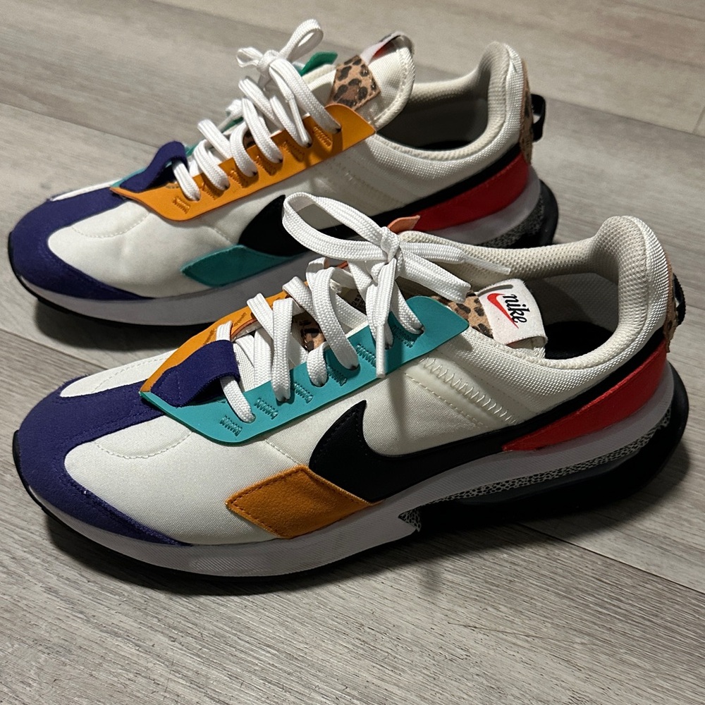 Nike White and Multicolor Men's Sneakers